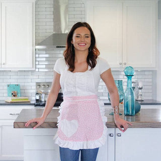 Pink Polka Dot Vintage Darling apron