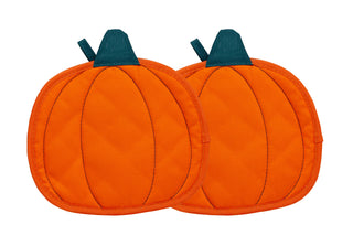 Pumpkin Cloth Trivet Set of 2, Fall and Halloween Decor