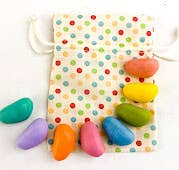 Easter Gift Box with Crayon Rocks in Vibrant Easter Colors