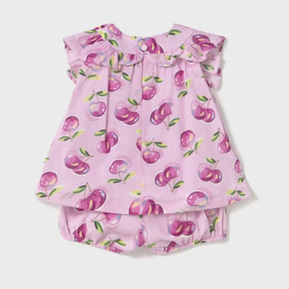 Mayoral Baby Bubble Shorts Blouse Fruit Set