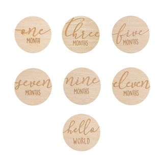 Wooden Reversible Monthly Milestone Photo Prop