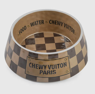 Chewy Vuitton Paris Doggy Bowl (3 Sizes)