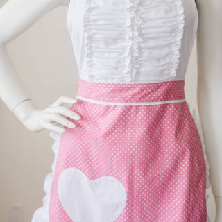 Pink Polka Dot Vintage Darling apron