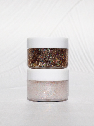 "Midnight Kiss" Gold Star Glitter Gel - Hair, Face, Body