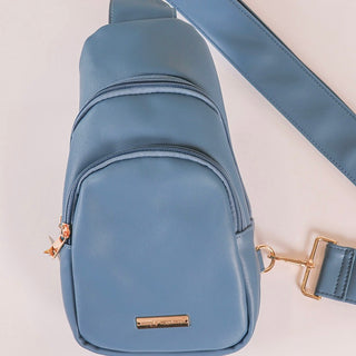 Simply Southern Leather Sling Maui Azur