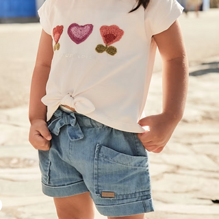 Baby Girl Shorts with Bow