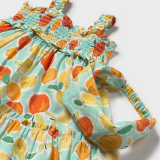 Mayoral Baby Girl Printed Dress with Matching Headband