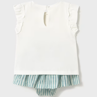 Baby Skirt and Butterfly Ruffled Shirt