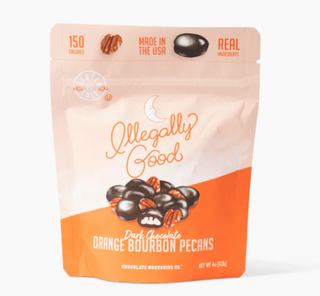 Dark Chocolate Orange Bourbon Pecans