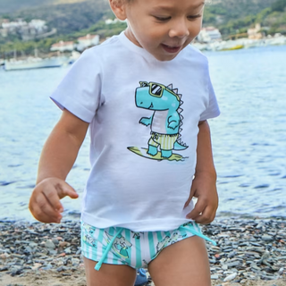 Baby Swim Trunks and Shirt Set with Sun Protection
