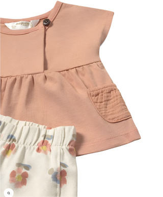 Mayoral Baby Girl Floral 2 Piece Short Set (Copy) (1664)