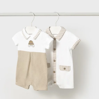 Mayoral Baby Boy Striped Detail Romper