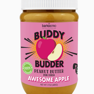 Buddy Budder peanut butter for dogs awesome apple