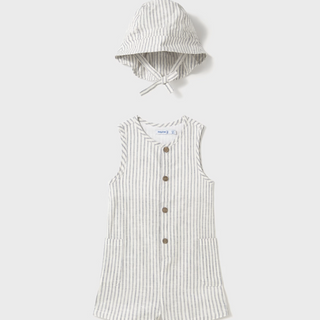 Mayoral Baby Dungarees with Hat