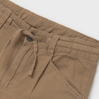 Mayoral Boy Camel Color Relaxed Fit Chino Pants