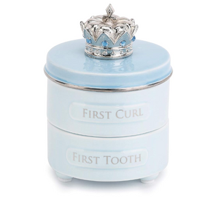 Demdaco First Tooth& Curl Keepsake Box (Blue)
