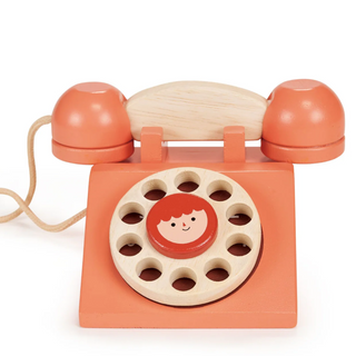 Mentari Wooden Ring Ring Telephone