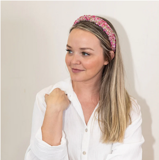 Headbands of Hope Rose Gold and Pink Sparkle Headband