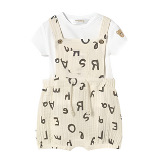Alphabet Romper and T-shirt Set