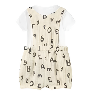 Alphabet Romper and T-shirt Set