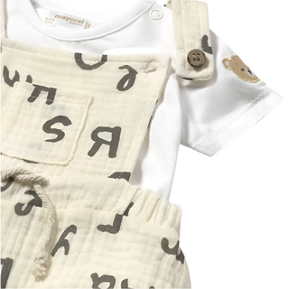 Alphabet Romper and T-shirt Set
