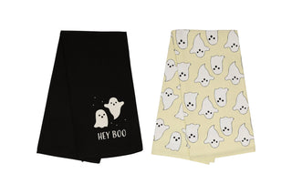 Ghost Kitchen Halloween Dish Towels, Set of 2