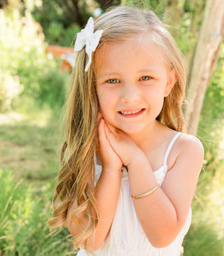Classic Silver Bangle Bracelets for Babies, Kids or Women: Small 0-12m