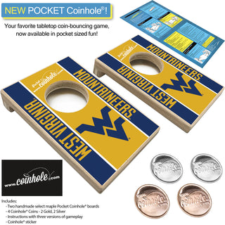 Coinhole: WVU Pocket Ed. MADE IN THE USA!