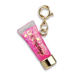 Charm It Gold Glitter Lip Gloss Charm