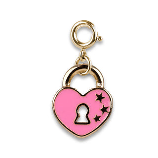 Charm It Gold Heart Lock Charm