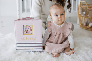 Hello Baby Memory Baby Book: Pink