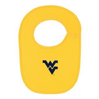 West Virginia Mountaineers Solid Newborn Bib: Navy / Newborn