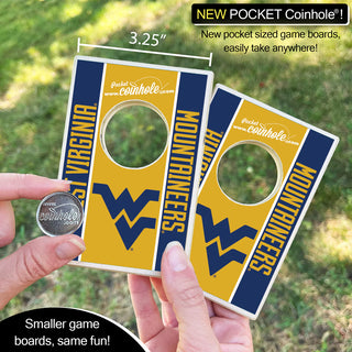 Coinhole: WVU Pocket Ed. MADE IN THE USA!