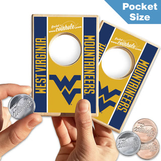 Coinhole: WVU Pocket Ed. MADE IN THE USA!