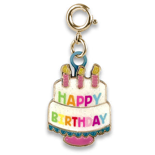 Charm It Gold Birthday Cake Charm