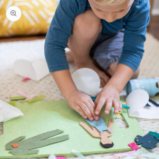 Travel Board / Felt Folding Play Surface in Peach