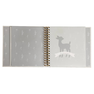 Deer Print Square Baby Book, Memory Book