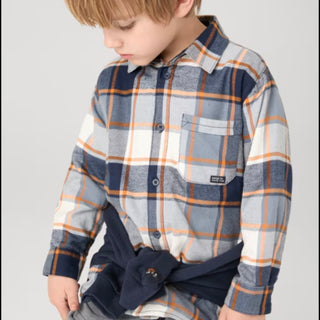 Boys Plaid Overshirt