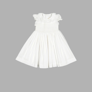 Antoinette Paris: Antoinette Ceremony White Smocked Dress