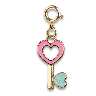 Charm It Gold Heart Key Charm