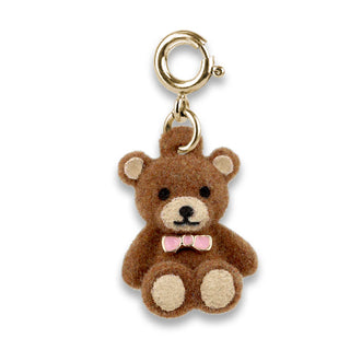 Charm It Gold Fuzzy Bear Charm