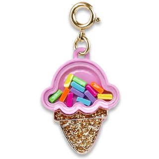 Charm It Gold Ice Cream Cone Shaker Charm