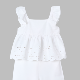 Girls Eyelet Top and Pant Set