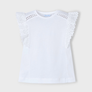 Girls Crochet Detail Shirt