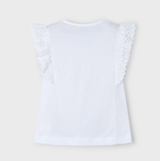 Girls Crochet Detail Shirt