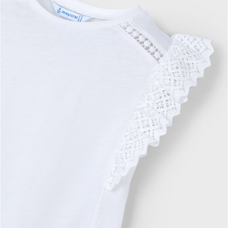 Girls Crochet Detail Shirt