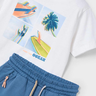 Mayoral Boy's Surf Shorts and T-Shirt Set