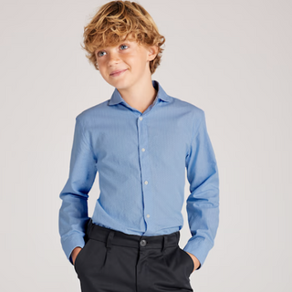 Mayoral Boy's Spring Blue Dress Shirt