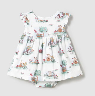 Mayoral Baby Printed Bunny Dress with Bloomers