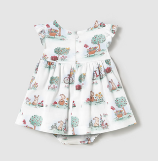 Mayoral Baby Printed Bunny Dress with Bloomers